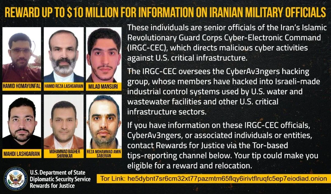 takian.ir us offers reward for info on iranian hackers water utilities